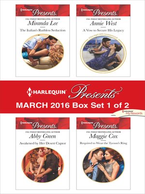 cover image of Harlequin Presents March 2016--Box Set 1 of 2